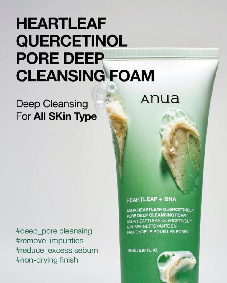 ANUA Heartleaf Quercetinol Pore Deep Cleasing Foam 150ml