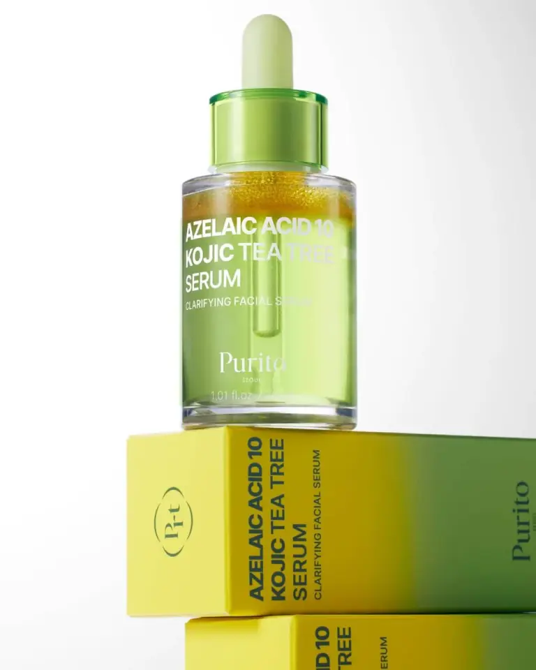 Purito Azelaic Acid 10% + Kojic Acid & Tea Tree Serum – Akne Karşıtı, Leke Düzeltici Serum - 30 ml