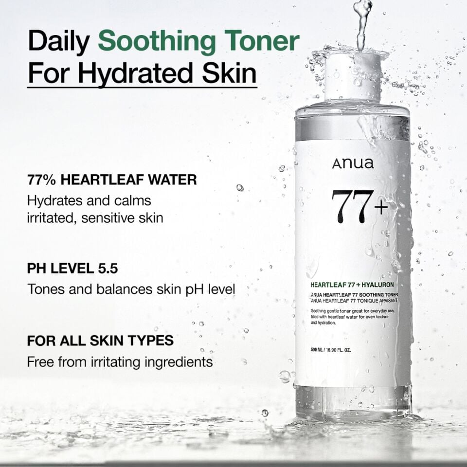 Anua Heartleaf 77% Soothing Toner Cilt Yatıştırıcı Nem Toneri
