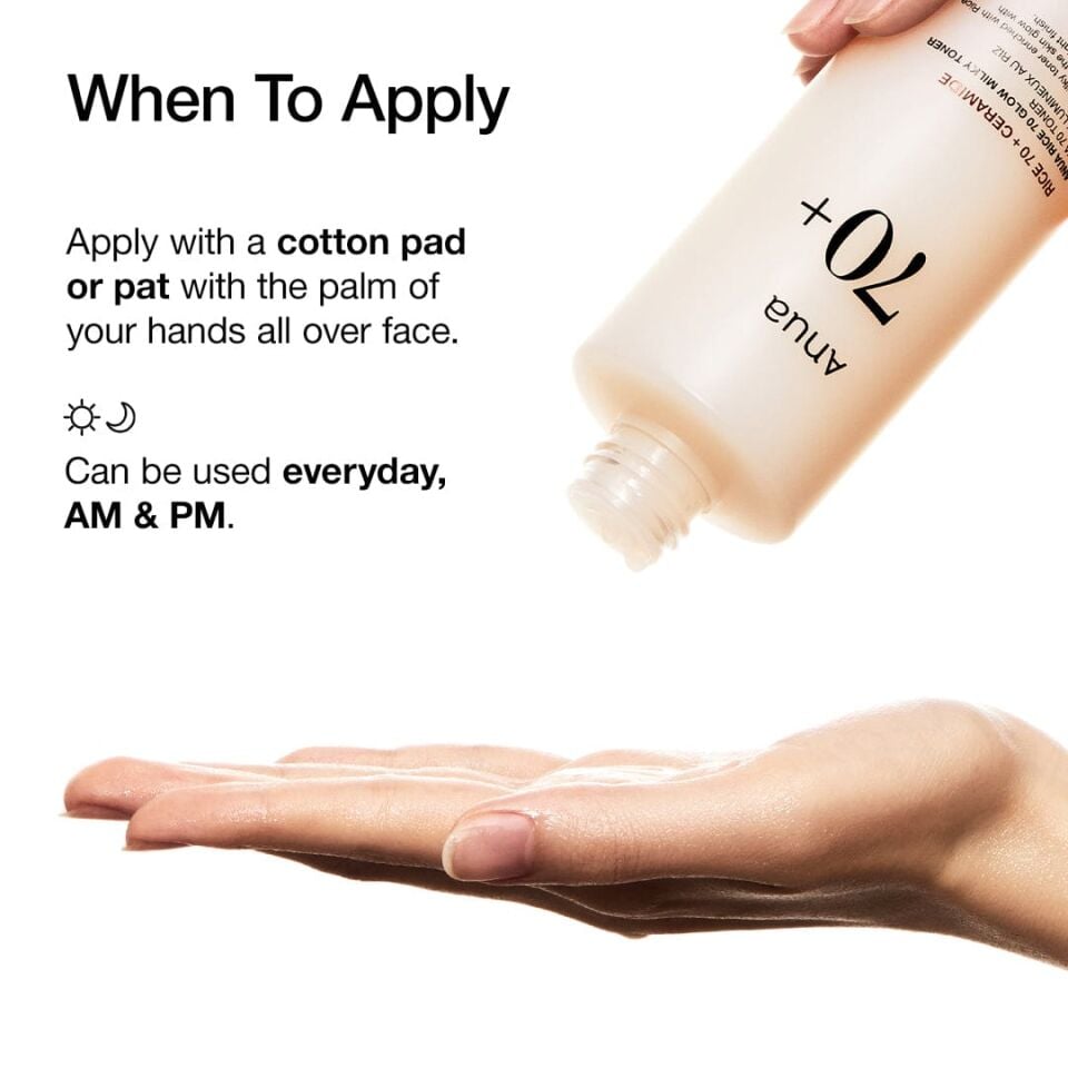ANUA Rice 70 Glow Milky Toner Leke Karşıtı Parlatıcı Pirinçli Süt Tonik 250ml