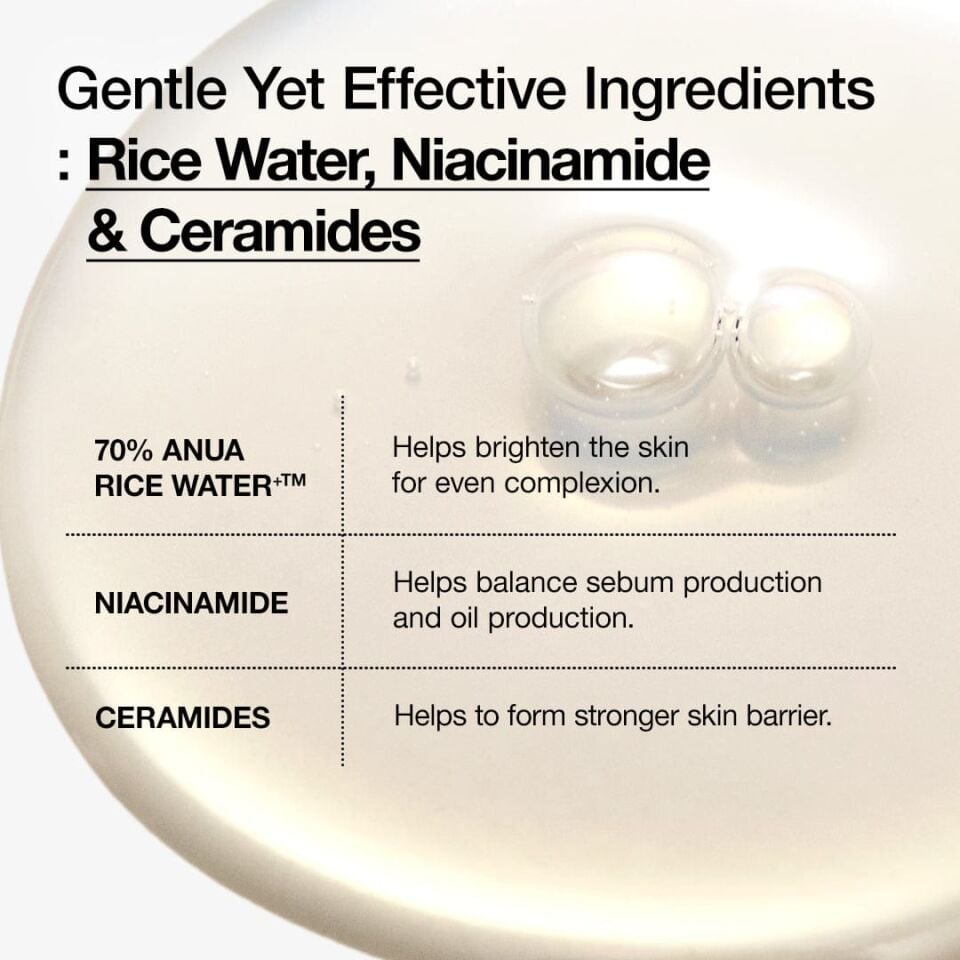 ANUA Rice 70 Glow Milky Toner Leke Karşıtı Parlatıcı Pirinçli Süt Tonik 250ml
