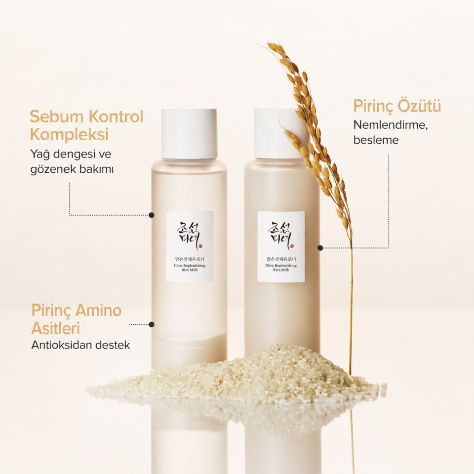 Beauty of Joseon Glow Replenishing Rice Milk 150ml - Pirinç Sütü Nemlendirici Tonik